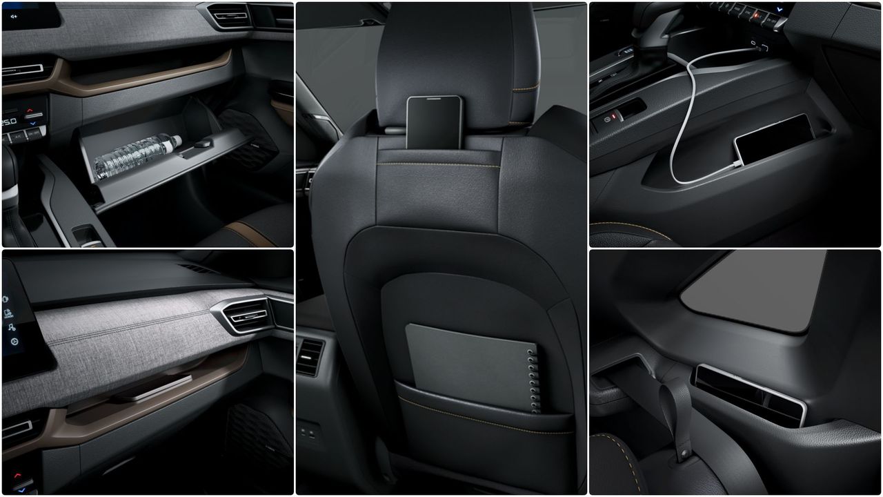 31 ngăn chứa đồ trên Mitsubishi XForce